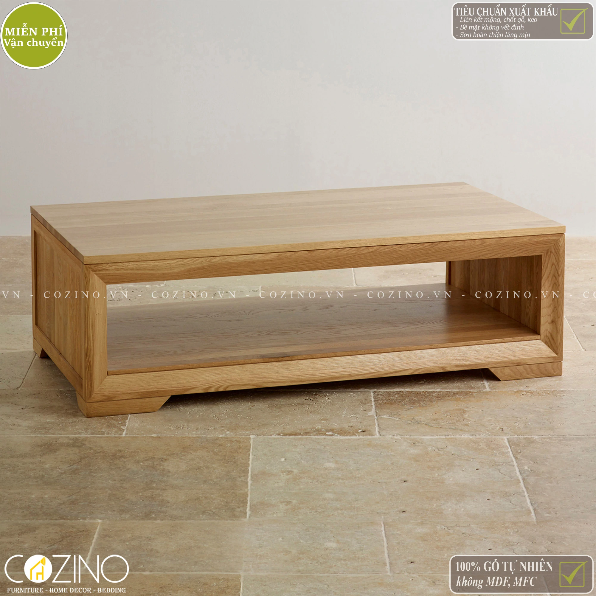 COZINO|Bàn sofa, bàn trà Camber gỗ sồi đẹp, chất lượng, giá rẻ