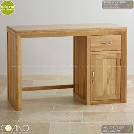 Bàn làm việc Camber có 1 tủ hông gỗ sồi Mỹ- đẹp, giá rẻ tại hcm và hà nội