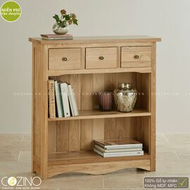 Tủ kệ sách và trưng bày thấp Cawood gỗ sồi Mỹ- đẹp, giá rẻ tại hcm và hà nội