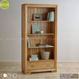 Tủ kệ sách và trưng bày Camber cao gỗ sồi Mỹ- đẹp, giá rẻ tại hcm và hà nội