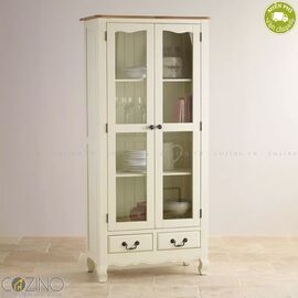 Tủ kệ sách và trưng bày cánh kính Skye gỗ sồi Mỹ- đẹp, giá rẻ tại hcm và hà nội