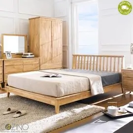 Giường Ixora gỗ cao su (nhiều kích thước)- đẹp, giá rẻ tại hcm và hà nội