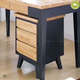Tủ hồ sơ 3 ngăn kéo Lantana gỗ cao su- đẹp, giá rẻ tại hcm và hà nội