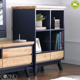 Tủ sách và trưng bày thấp Lantana gỗ cao su- đẹp, giá rẻ tại hcm và hà nội