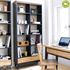 Tủ sách và trưng bày Lantana loại lớn gỗ cao su- đẹp, giá rẻ tại hcm và hà nội