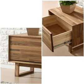 Tủ đầu giường 1 ngăn kéo Begonia 1 hộc gỗ cao su- đẹp, giá rẻ tại hcm và hà nội