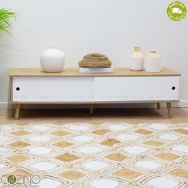 Tủ trang trí Blake gỗ tự nhiên màu trắng- đẹp, giá rẻ tại hcm và hà nội