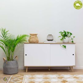Tủ trưng bày nhỏ Blake gỗ tự nhiên màu trắng- đẹp, giá rẻ tại hcm và hà nội