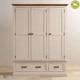 Tủ quần áo Sark 3 cánh 2 ngăn kéo gỗ sồi Mỹ- đẹp, giá rẻ tại hcm và hà nội