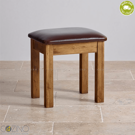 Ghế đôn bàn trang điểm Original Rustic gỗ sồi Mỹ- đẹp, giá rẻ tại hcm và hà nội