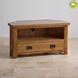 Tủ tivi góc Original Rustic gỗ sồi mỹ- đẹp, giá rẻ tại hcm và hà nội