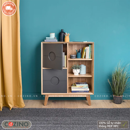 Tủ sách thấp Spot gỗ sồi- đẹp, giá rẻ tại hcm và hà nội