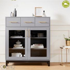 Tủ trưng bày nhỏ Koibu gỗ cao su- đẹp, giá rẻ tại hcm và hà nội