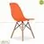Ghế CZN-Eames màu cam chân gỗ giá rẻ