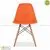 Ghế CZN-Eames màu cam chân gỗ tại hà nội