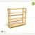 Kệ sách 3 tầng CZN388 gỗ cao su màu tự nhiên xuất khẩu