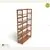 Kệ sách 5 tầng CZN588 gỗ cao su màu cánh gián tại hà nội