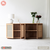 Tủ trưng bày lưu trữ Rattan 4 cánh mây- đẹp, giá rẻ tại hcm và hà nội