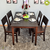 Bộ bàn ăn 4 ghế Cherry gỗ cao su nhiều màu 1m2- đẹp, giá rẻ tại hcm và hà nội