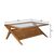 Bàn sofa, bàn trà Rocket gỗ sồi mặt kính cường lực- đẹp, giá rẻ tại hcm và hà nội