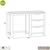 Bàn làm việc Emley tủ 3 ngăn gỗ sồi Mỹ- đẹp, giá rẻ tại hcm và hà nội
