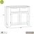 Tủ chén nhỏ Emley gỗ sồi Mỹ 1m- đẹp, giá rẻ tại hcm và hà nội