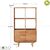 Tủ kệ sách, tủ trưng bày 2x3 - 2 cánh mở Calla gỗ cao su- đẹp, giá rẻ tại hcm và hà nội