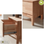 Tủ đầu giường, tủ góc 1 ngăn kéo Poppy gỗ cao su sơn tự nhiên- đẹp, giá rẻ tại hcm và hà nội