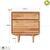 Tủ 2 ngăn kéo Calla gỗ cao su- đẹp, giá rẻ tại hcm và hà nội