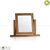 Gương để bàn French Farmhouse gỗ sồi Mỹ- đẹp, giá rẻ tại hcm và hà nội
