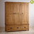 Tủ quần áo Original Rustic 3 cánh 2 ngăn kéo gỗ sồi (nhiều kích thước)- đẹp, giá rẻ tại hcm và hà nội