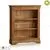 Tủ kệ sách và trưng bày thấp French Farmhouse gỗ sồi Mỹ- đẹp, giá rẻ tại hcm và hà nội