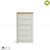 Tủ ngăn kéo đứng Hove 5 hộc gỗ sồi Mỹ- đẹp, giá rẻ tại hcm và hà nội