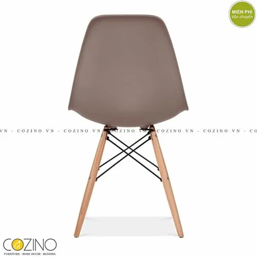 Ghế CZN-Eames màu cafe chân gỗ rẻ đẹp
