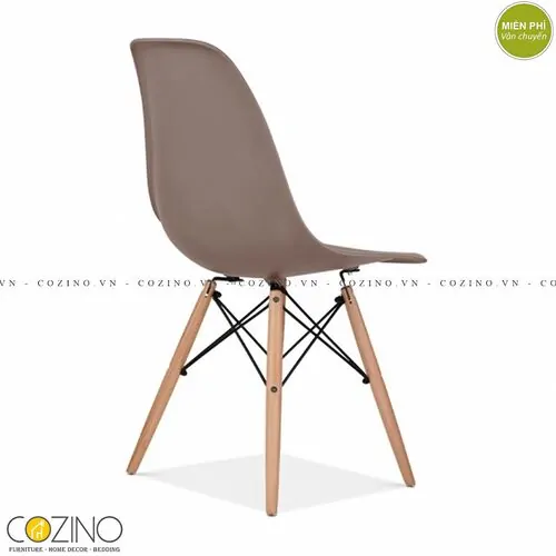 Ghế CZN-Eames màu cafe chân gỗ giá rẻ