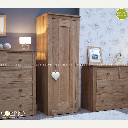 Tủ quần áo một cánh Torino gỗ sồi đep giá rẻ