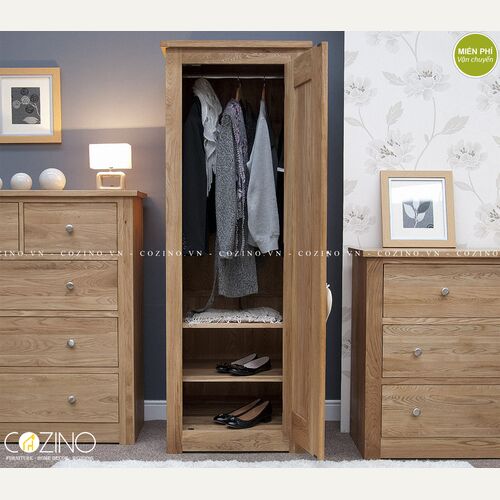 Tủ quần áo một cánh Torino gỗ sồi tại hồ chí minh