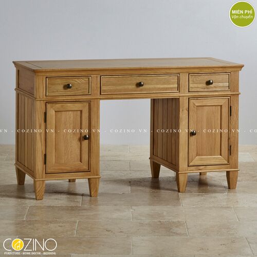 Bàn làm việc Holy 3 ngăn 2 cánh gỗ sồi 1m4 giá rẻ