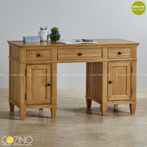 Bàn làm việc Holy 3 ngăn 2 cánh gỗ sồi 1m4 tại Hồ Chí Minh
