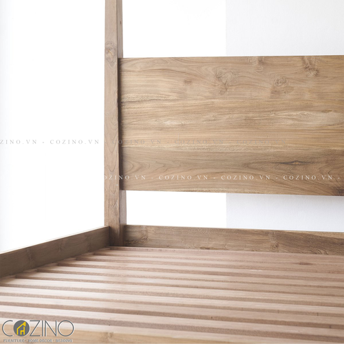 Giường đôi Poster gỗ sồi nhiều kích thước- đẹp, giá rẻ tại hcm và hà nội