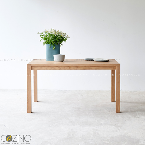 Bàn ăn 4 chỗ Kholm gỗ sồi (chọn kích thước)- đẹp, giá rẻ tại hcm và hà nội
