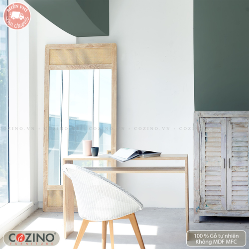 Gương Rattan gỗ sồi- đẹp, giá rẻ tại hcm và hà nội