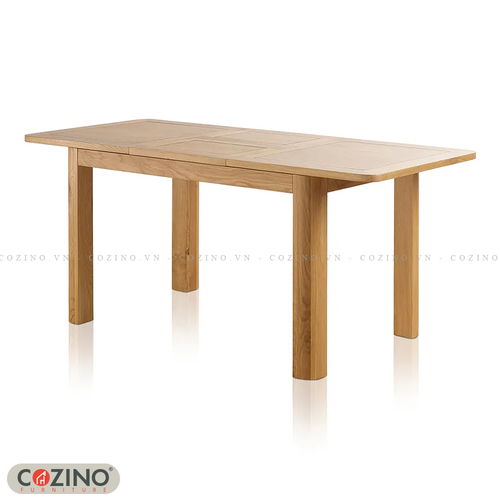 Bàn ăn mở rộng Emley gỗ sồi (160 lên 210cm)- đẹp, giá rẻ tại hcm và hà nội