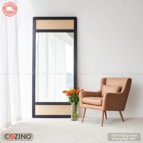 Gương Rattan gỗ sồi- đẹp, giá rẻ tại hcm và hà nội