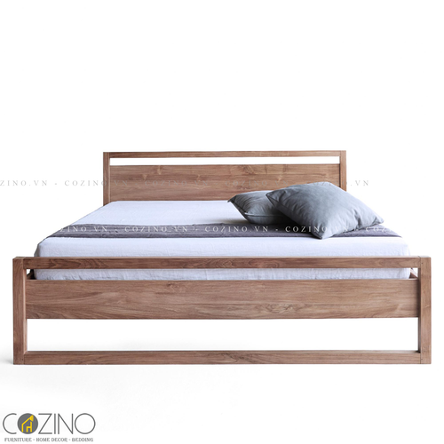 Giường đôi Frame gỗ sồi nhiều kích thước- đẹp, giá rẻ tại hcm và hà nội