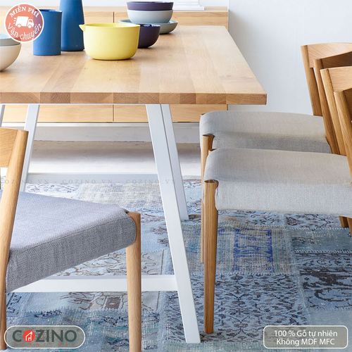 Bàn ăn  Fern gỗ sồi (chọn kích thước)- đẹp, giá rẻ tại hcm và hà nội