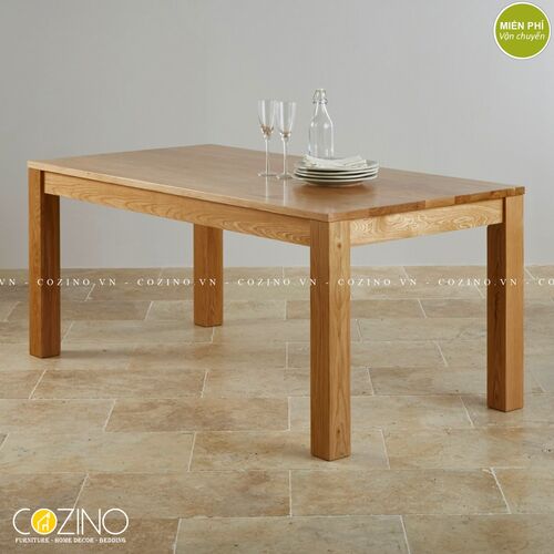 Bàn ăn mở rộng Capri 100% gỗ sồi (160 lên 210cm)- đẹp, giá rẻ tại hcm và hà nội