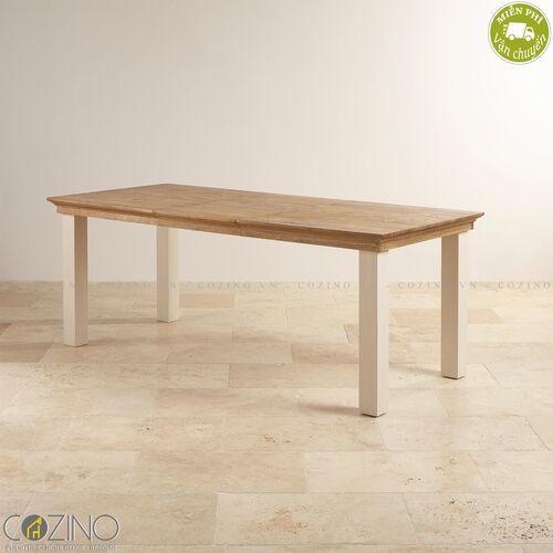 Bàn ăn mở rộng Sark 100% gỗ sồi (130 lên 180cm)- đẹp, giá rẻ tại hcm và hà nội