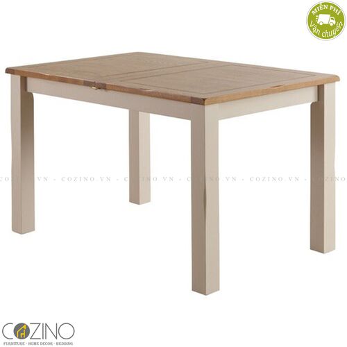 Bàn ăn mở rộng Sintra 100% gỗ sồi (150 lên 200cm)- đẹp, giá rẻ tại hcm và hà nội