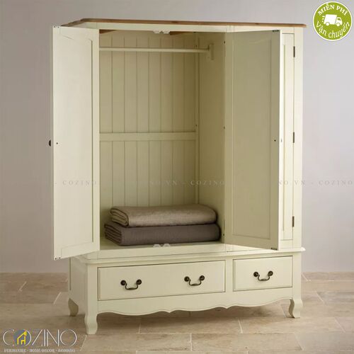 Tủ quần áo Skye 3 cánh 2 ngăn kéo gỗ sồi (nhiều kích thước)- đẹp, giá rẻ tại hcm và hà nội